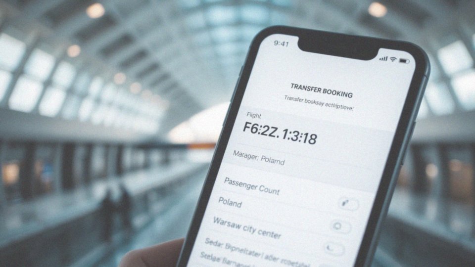 Jakie informacje są ważne przy rezerwacji transferu?