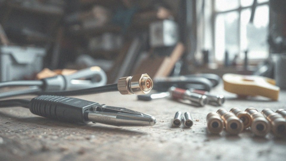 Jak zamocować wtyk antenowy na kablu?