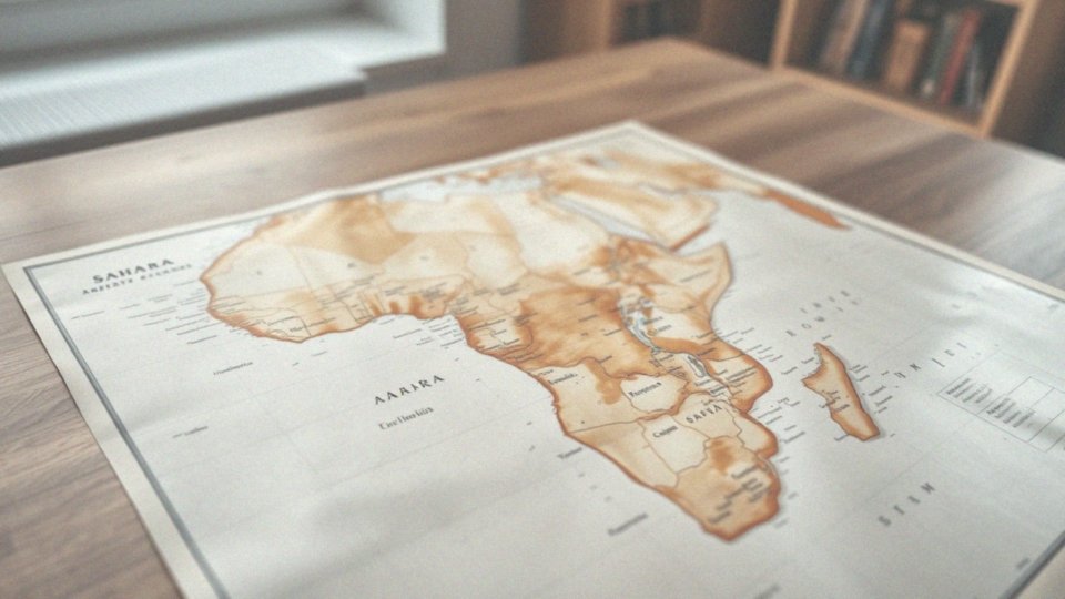 Sahara mapa Afryki – odkryj największą pustynię świata
